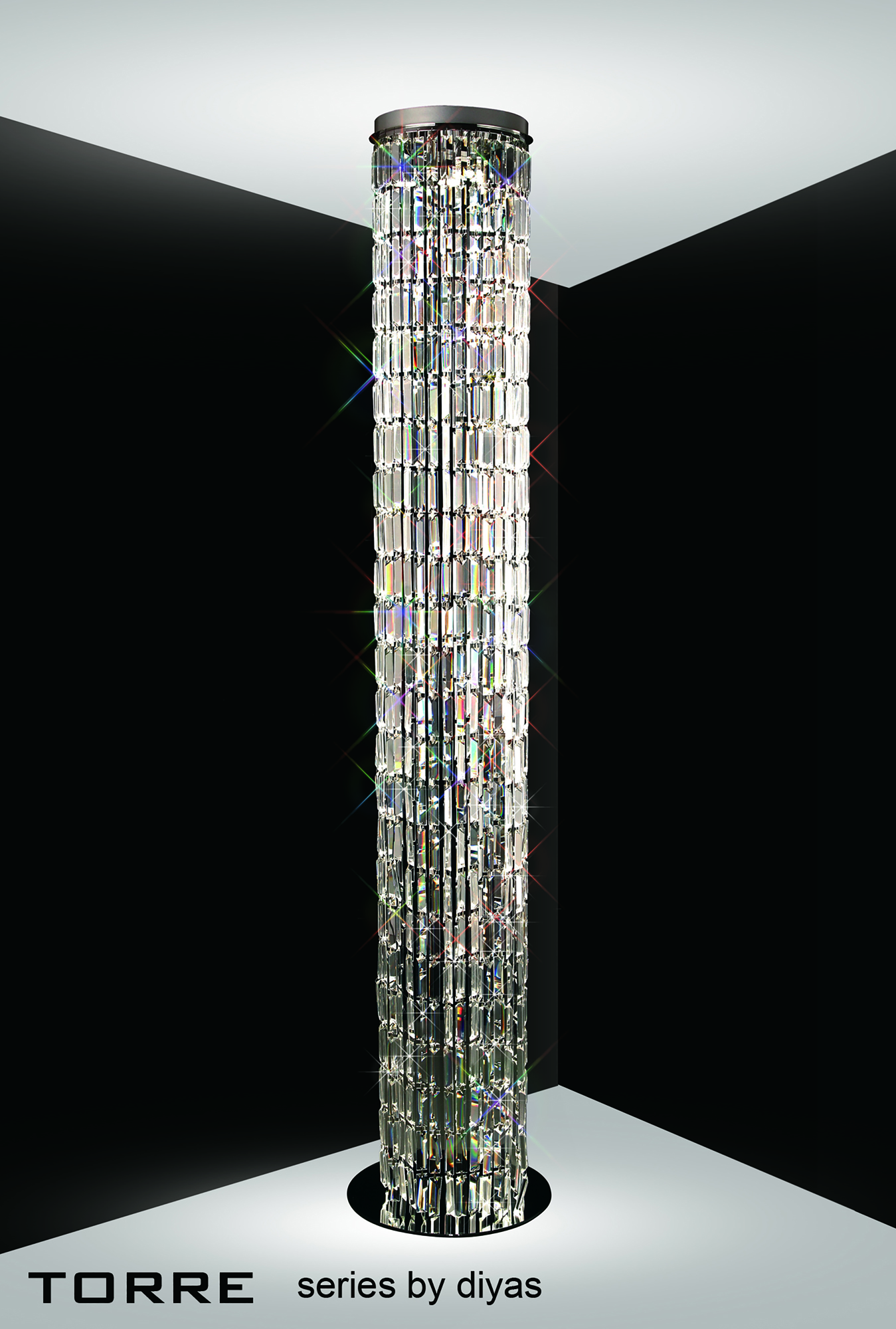 Torre Crystal Floor Lamps Diyas Modern Crystal Floor Lamps Torre Crystal Floor Lamps Diyas Modern Crystal Floor Lamps